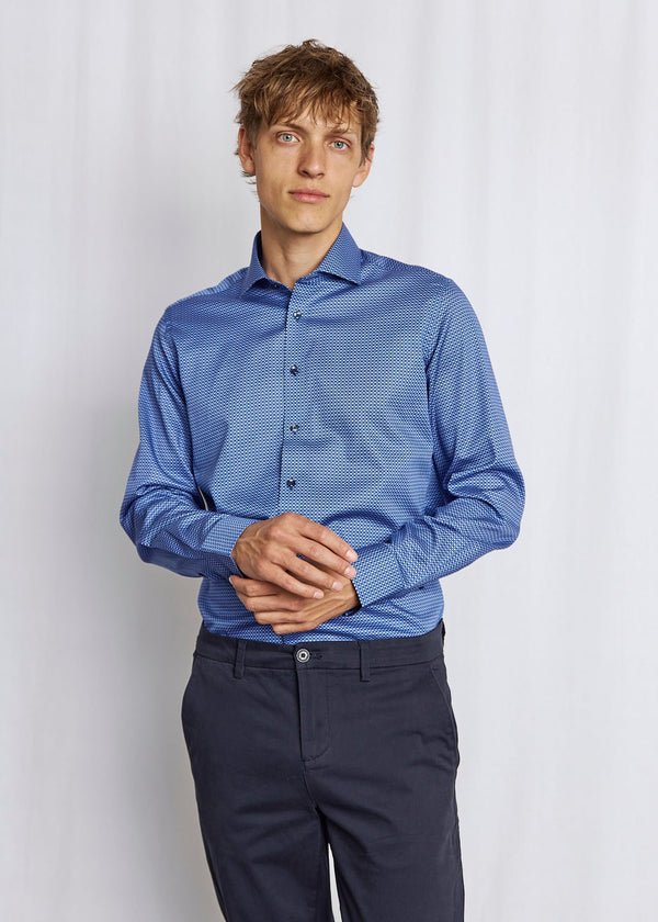 BS Shohei Slim Fit Skjorta - Blue