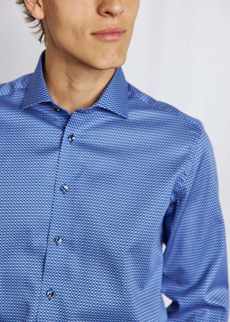BS Shohei Slim Fit Skjorta - Blue