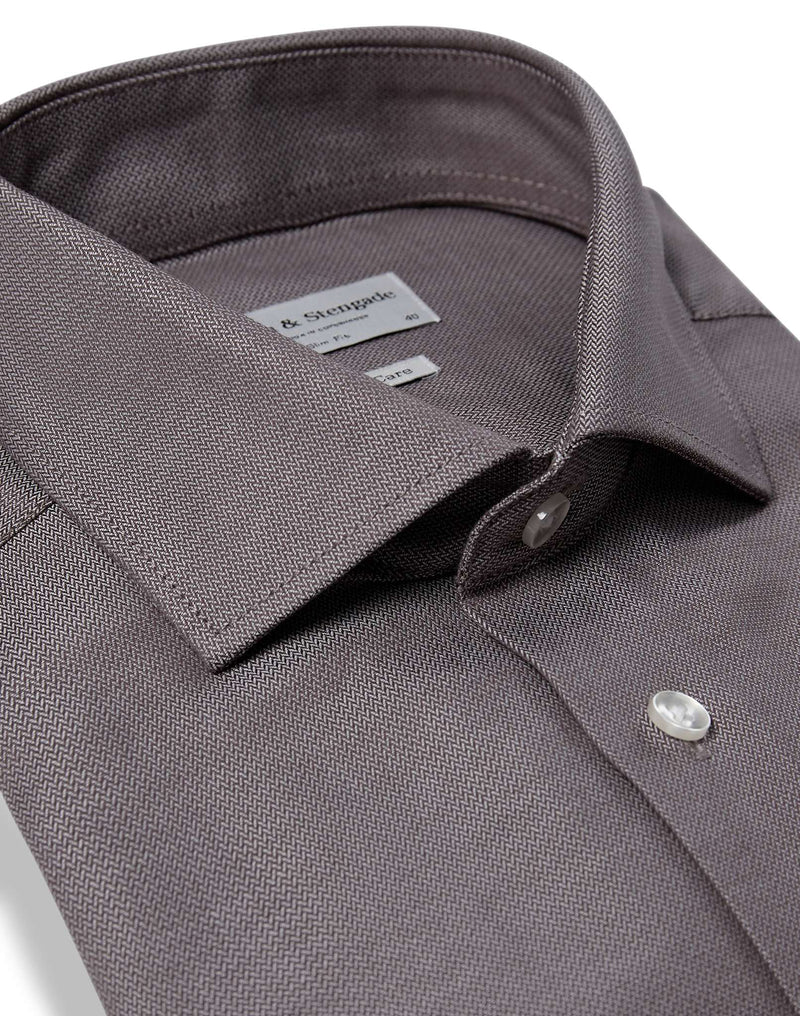 BS Strider Slim Fit Skjorta - Brown