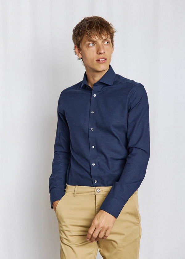 BS Tatis Slim Fit Skjorta - Navy