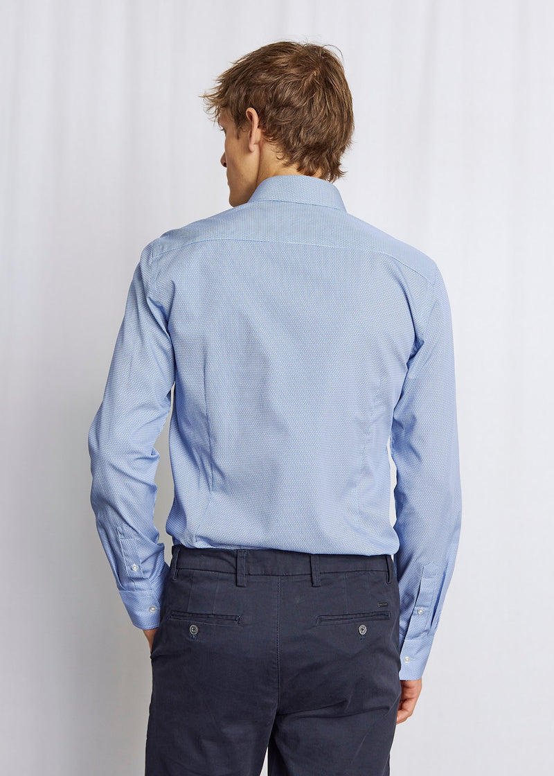 BS Wheeler Slim Fit Skjorta - Blue