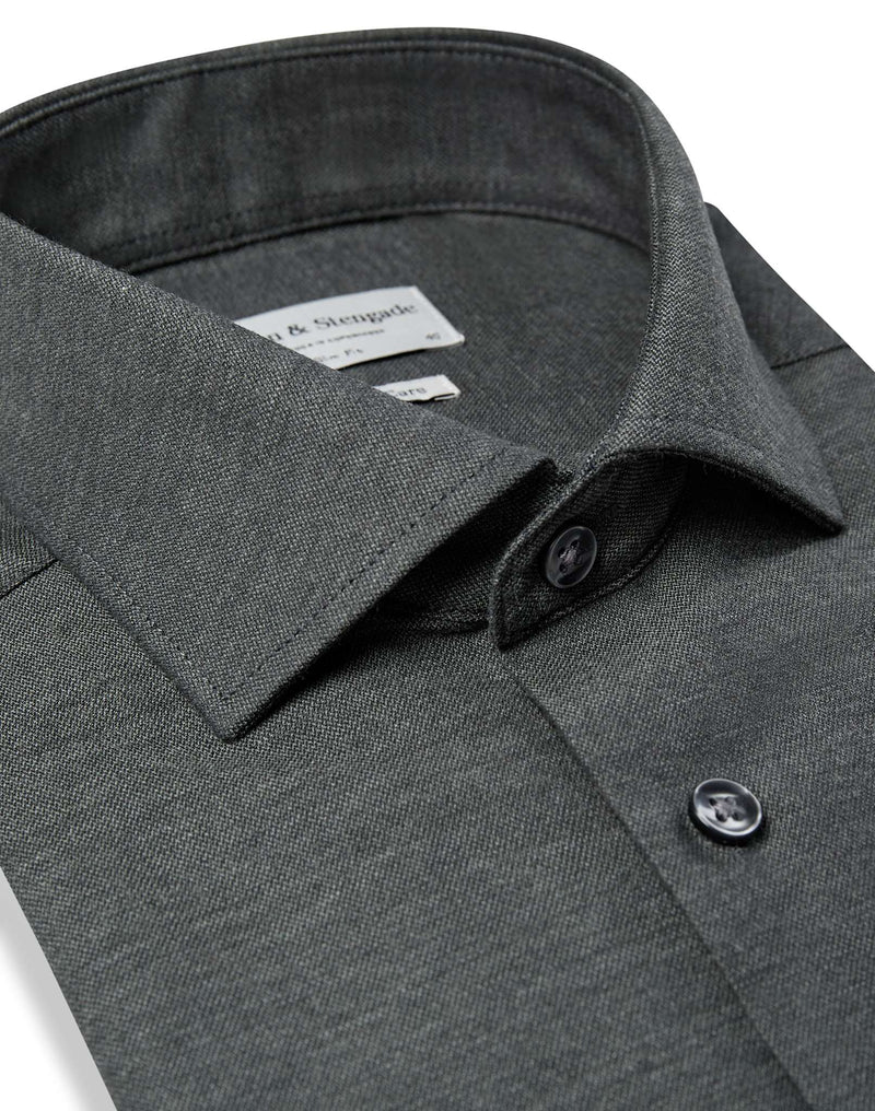 BS Witt Slim Fit Skjorta - Dark Green