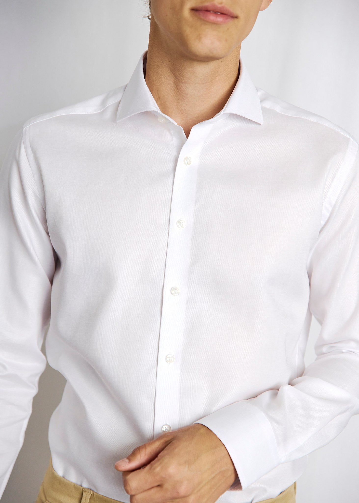 BS Skubai Slim Fit Skjorta - White