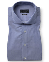 BS Yordan Modern Fit Skjorta - Dark Blue/White