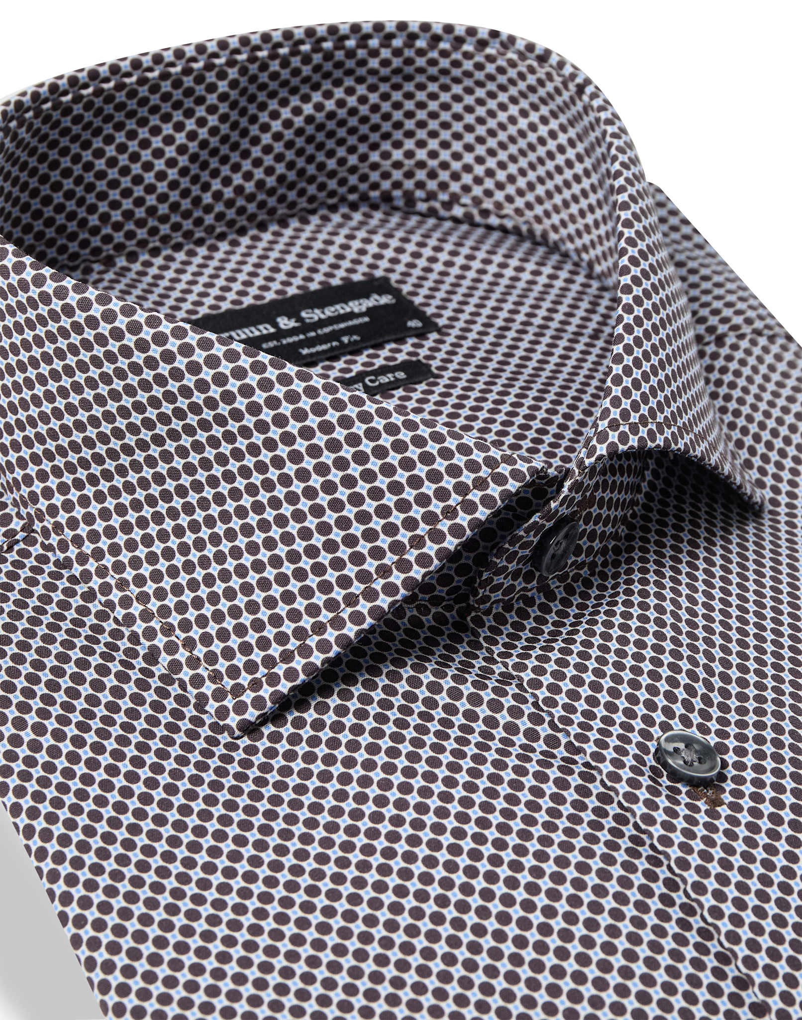 BS Nolan Modern Fit Skjorta - Brown