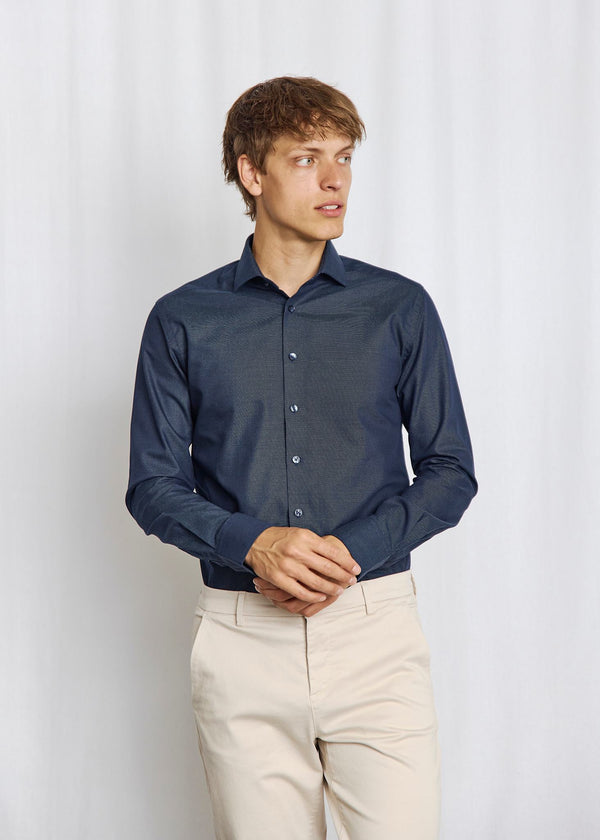 BS Randy Modern Fit Skjorta - Navy