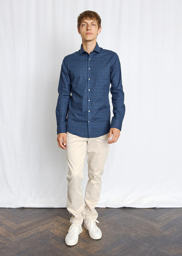 BS Xander Modern Fit Skjorta - Navy