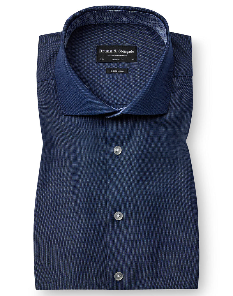 BS Yandy Modern Fit Skjorta - Dark Blue
