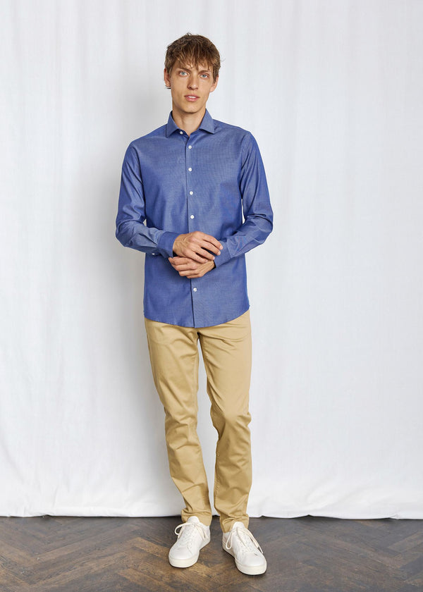 BS Adolis Modern Fit Skjorta - Blue
