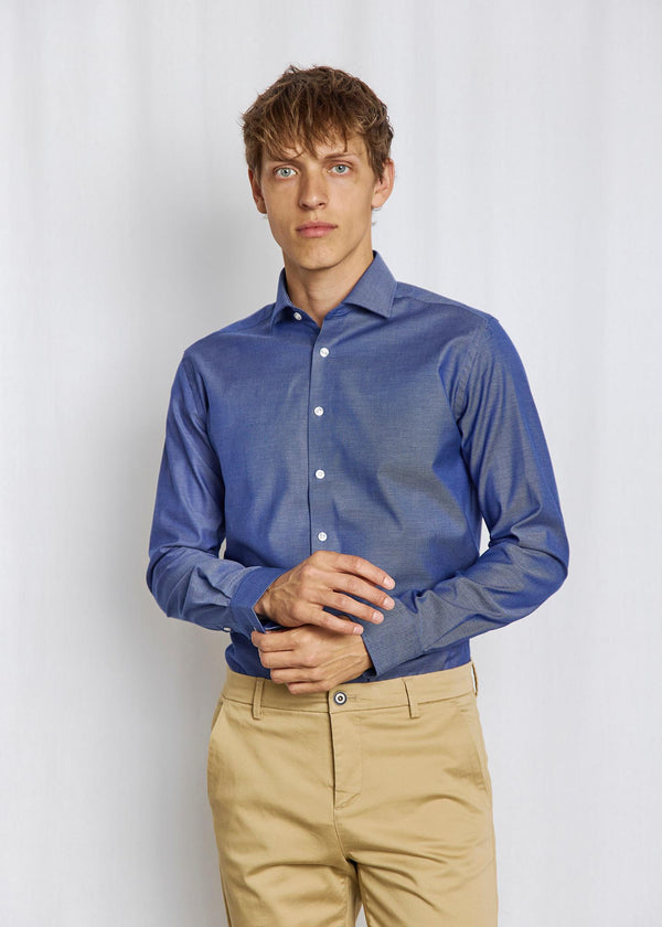 BS Adolis Modern Fit Skjorta - Blue