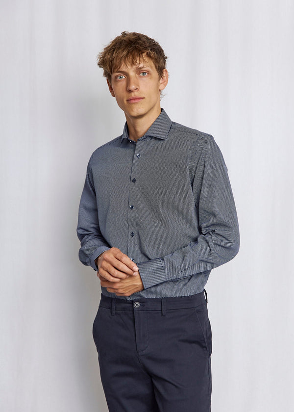 BS Gunnar Modern Fit Skjorta - Navy