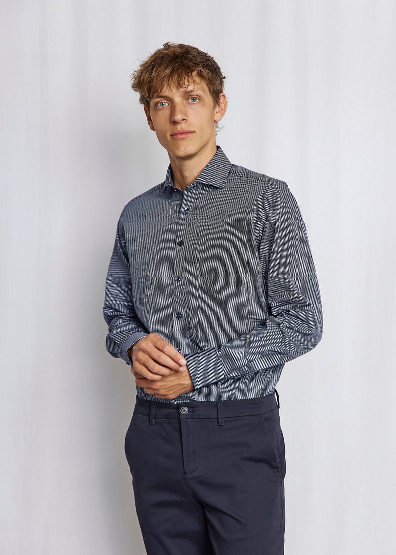 BS Gunnar Modern Fit Skjorta - Navy