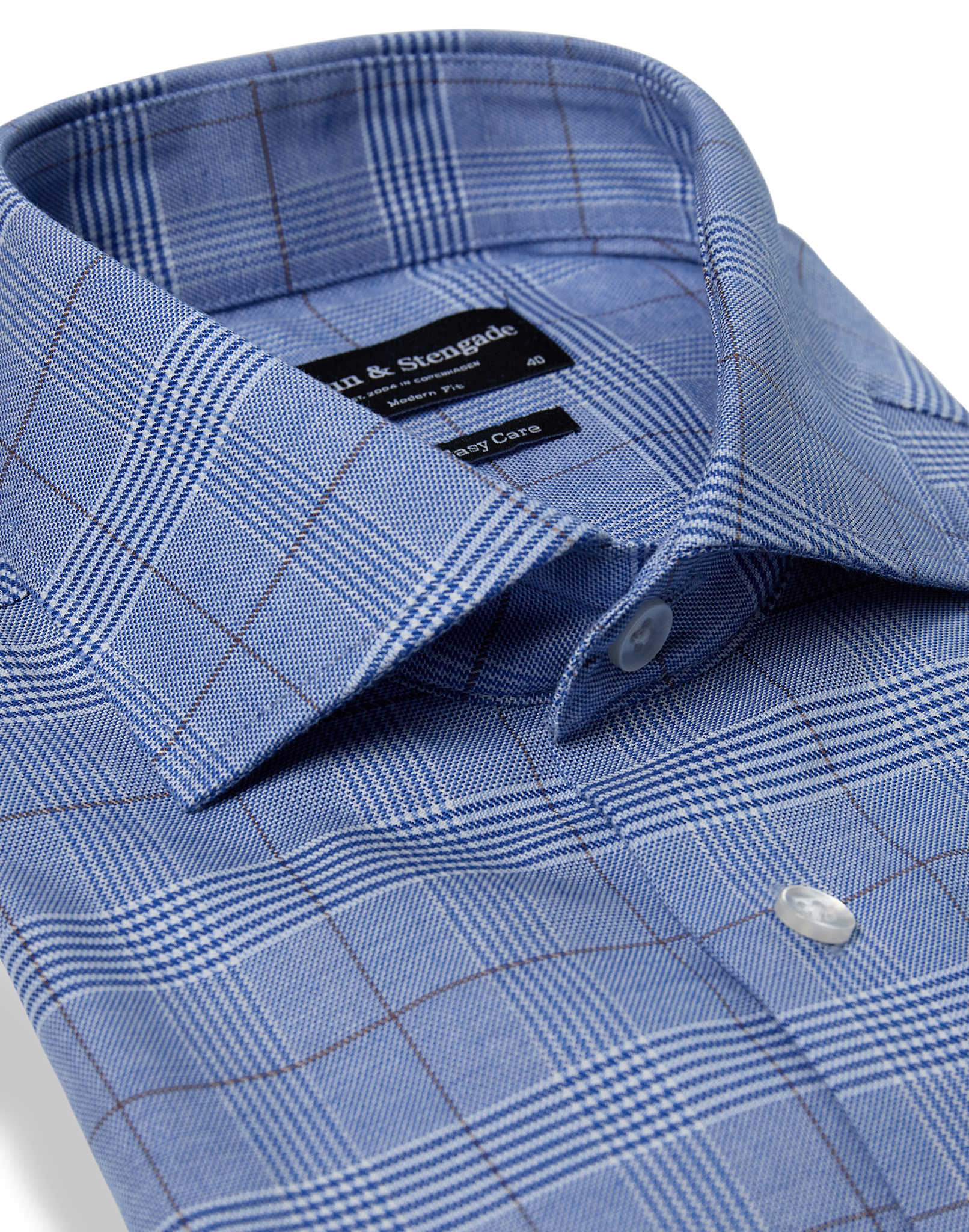 BS Jose Modern Fit Skjorta - Blue