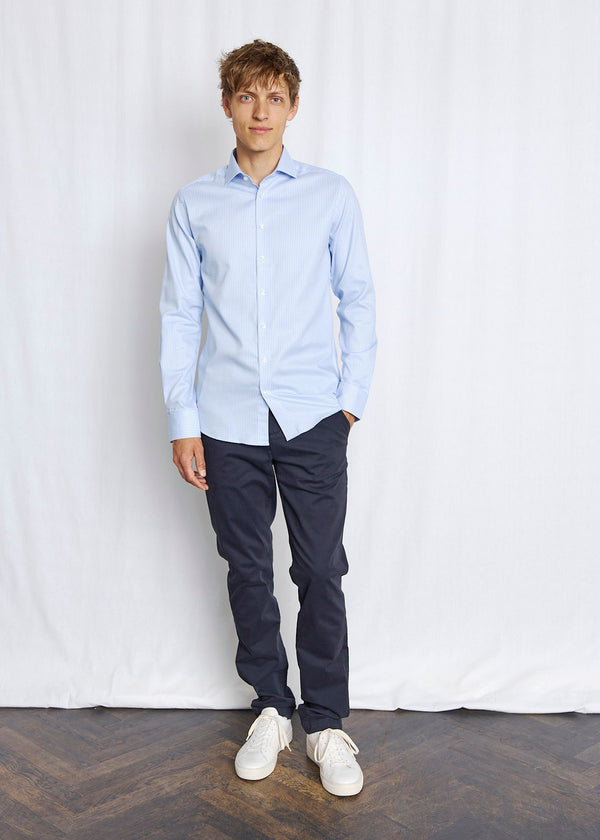 BS Austin Modern Fit Skjorta - Light Blue