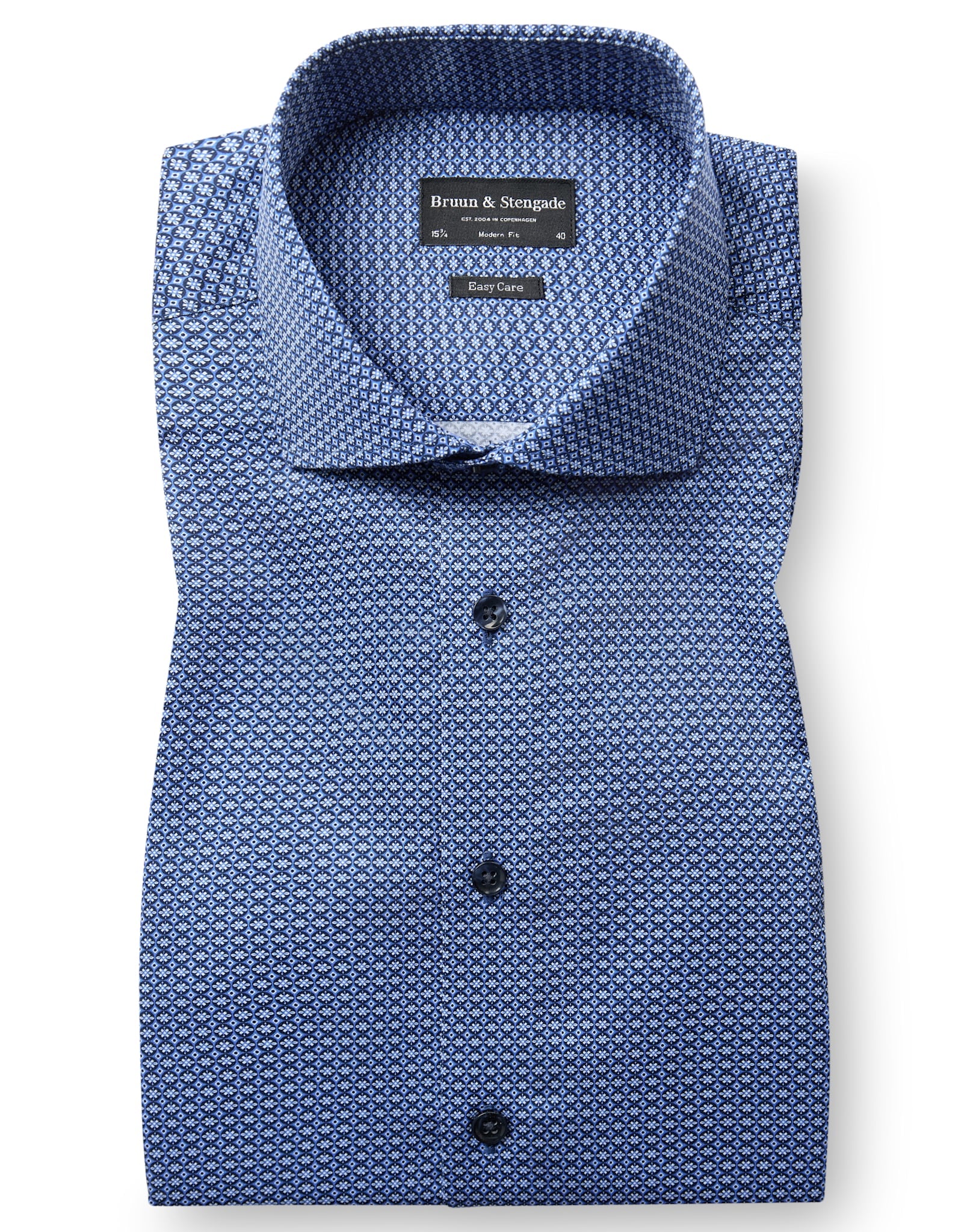 BS Madsen Modern Fit Skjorta - Blue