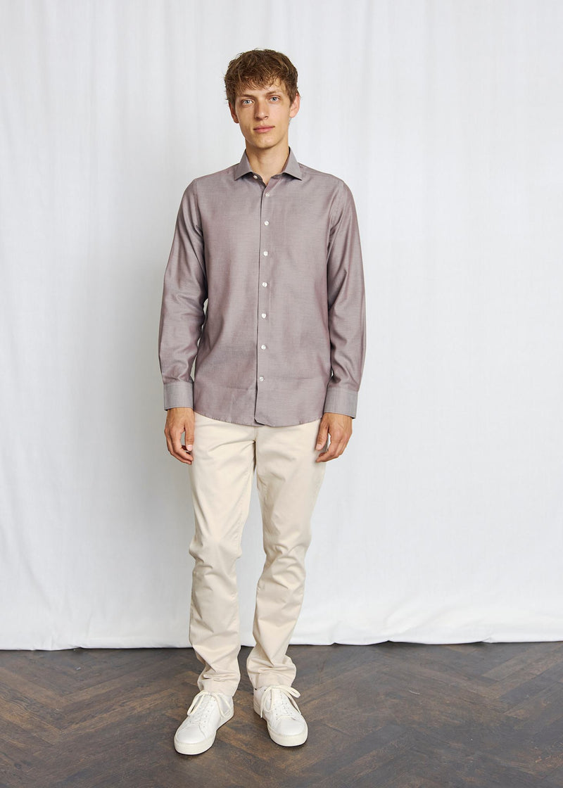 BS Spencer Modern Fit Skjorta - Brown