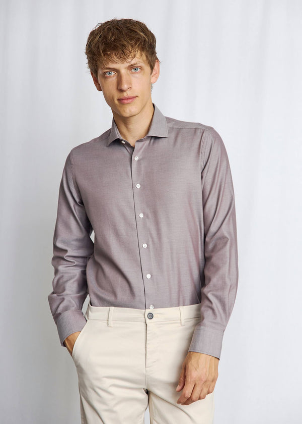 BS Spencer Modern Fit Skjorta - Brown