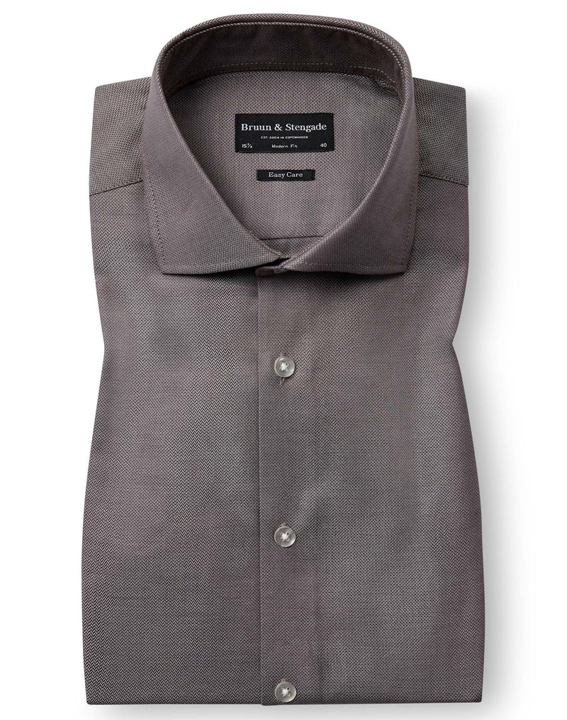 BS Spencer Modern Fit Skjorta - Brown