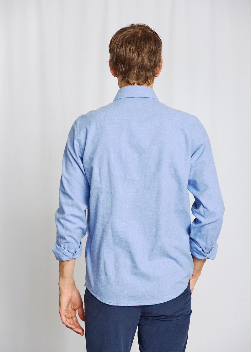 BS Faruk Casual Modern Fit Skjorta - Light Blue