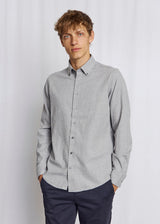 BS Faruk Casual Modern Fit Skjorta - Light Grey