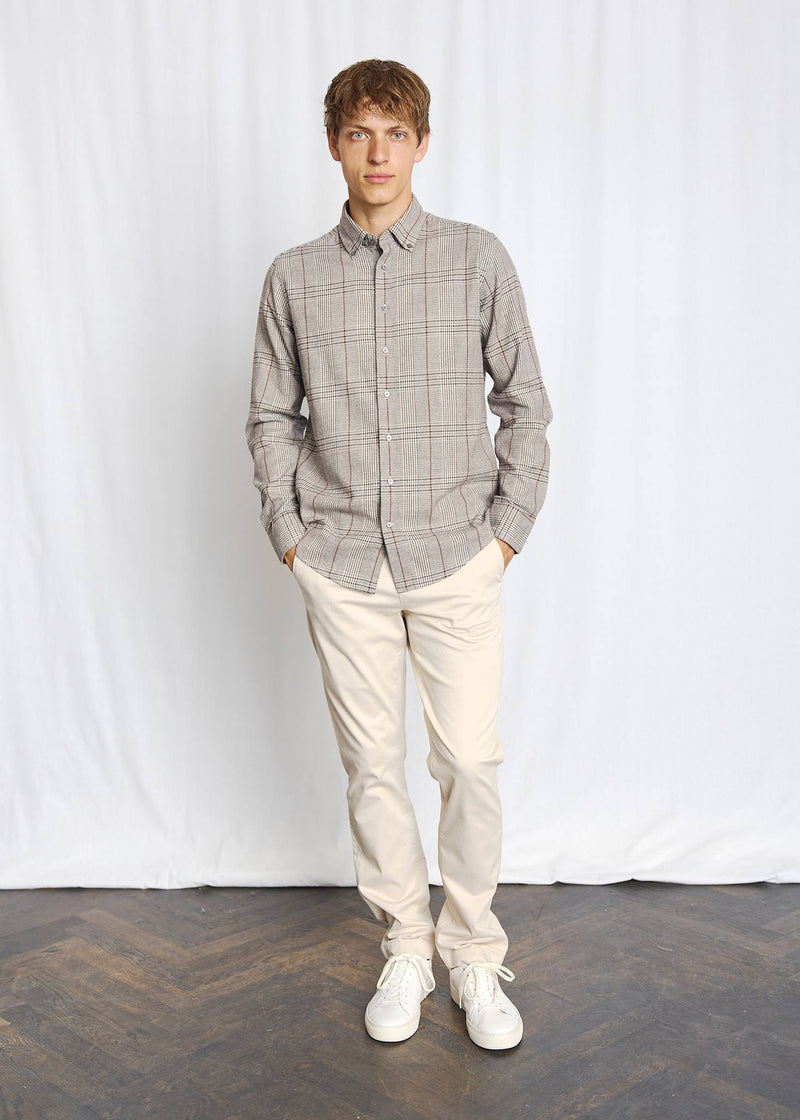 BS Tazul Casual Modern Fit Skjorta - Brown