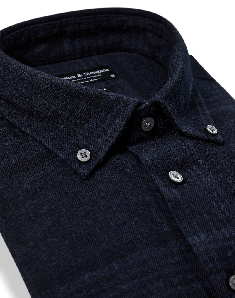 BS Akhlaq Casual Modern Fit Skjorta - Thunder