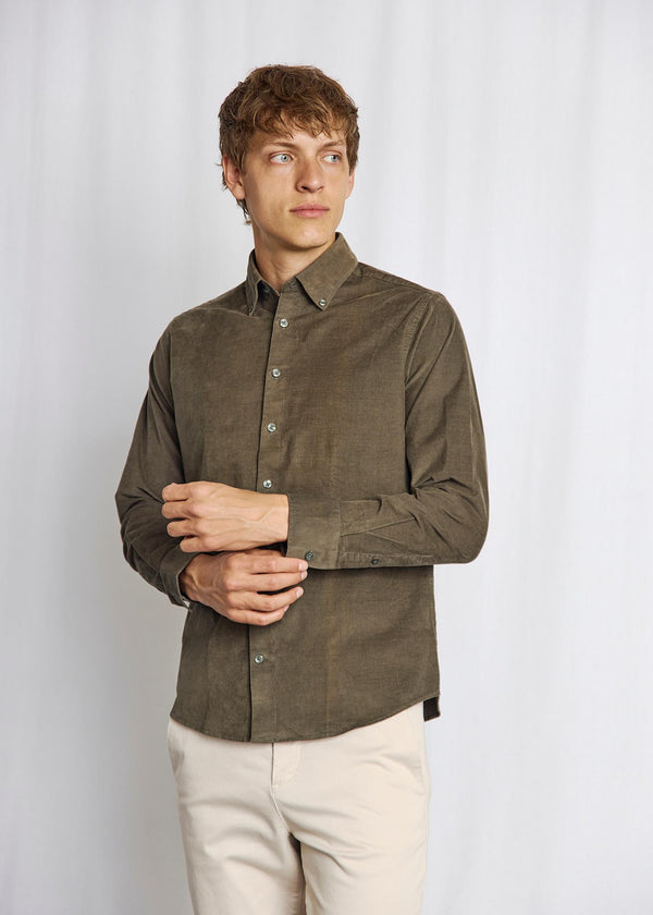 BS Monti Casual Modern Fit Skjorta - Green