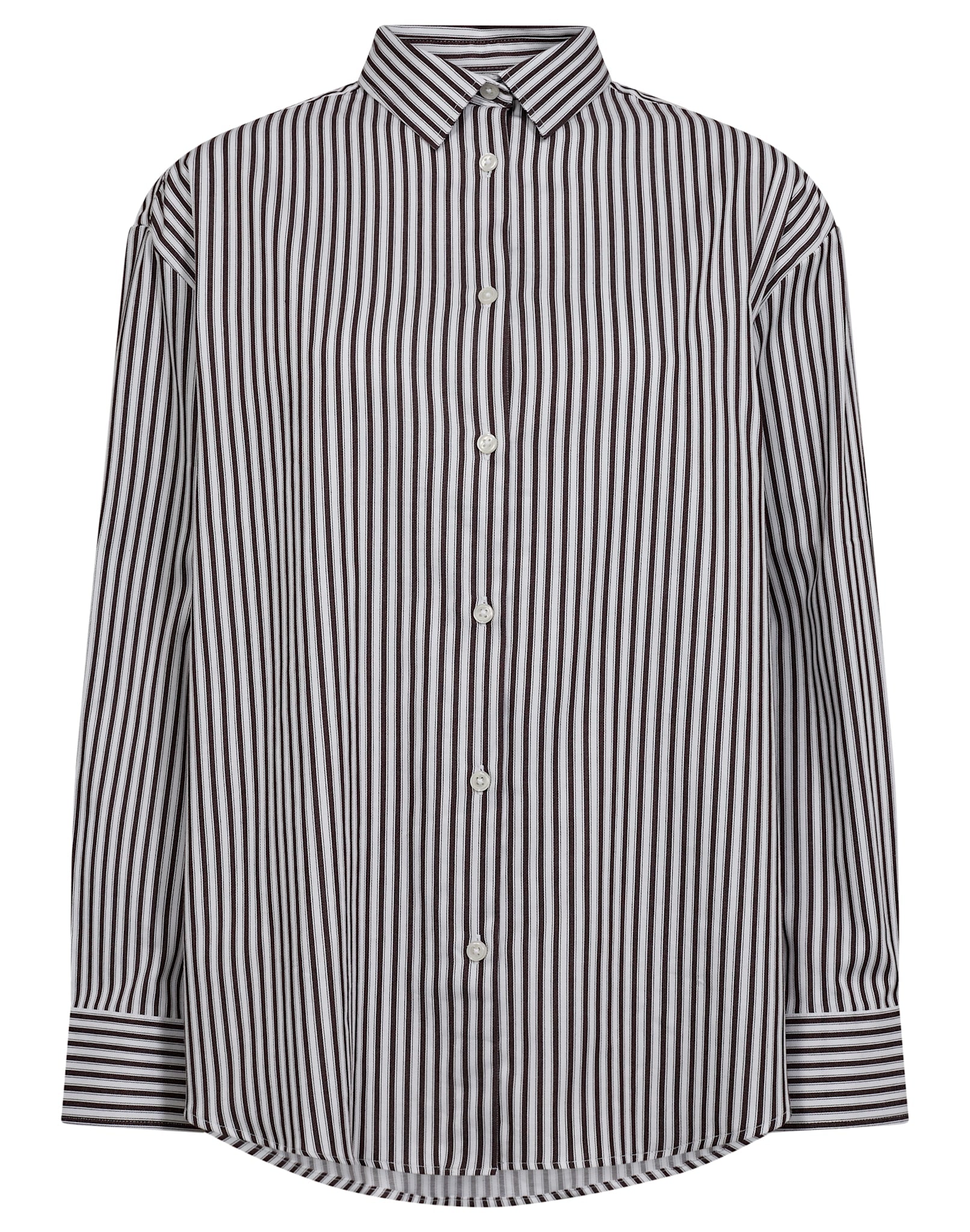 BS Karita Regular Fit Skjorta - Bordeaux/White
