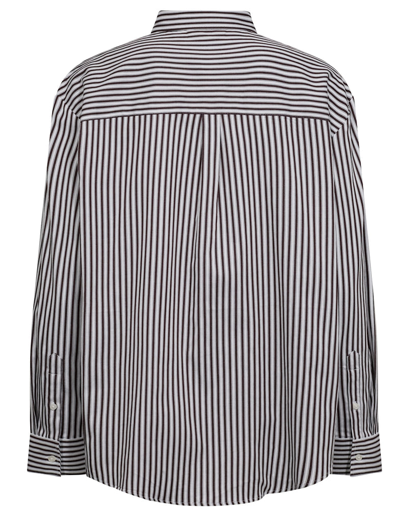 BS Karita Regular Fit Skjorta - Bordeaux/White