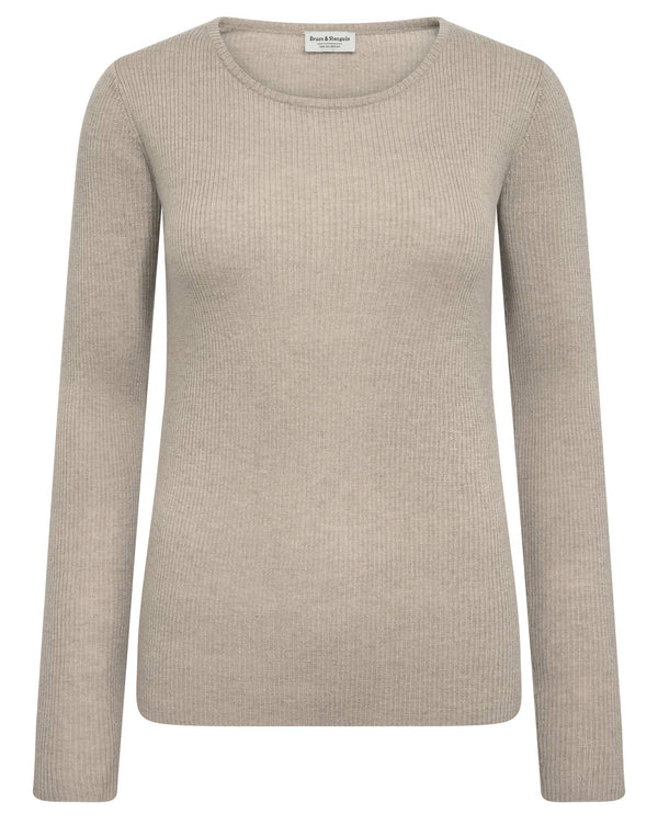 BS Asdis Regular Fit Stickat - Sand