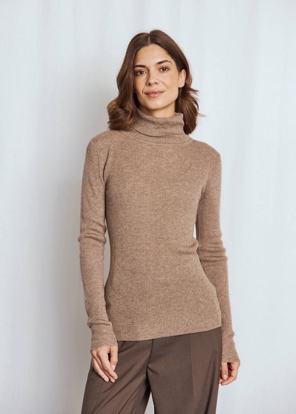 BS Hege Regular Fit Stickat - Brown