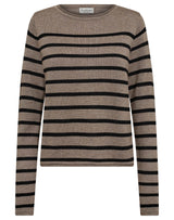 BS Ophelia Regular Fit Stickat - Brown/Black