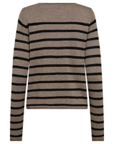 BS Ophelia Regular Fit Stickat - Brown/Black