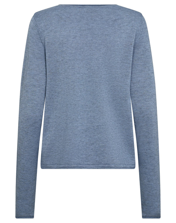 BS Ophelia Regular Fit Stickat - Dusty Blue