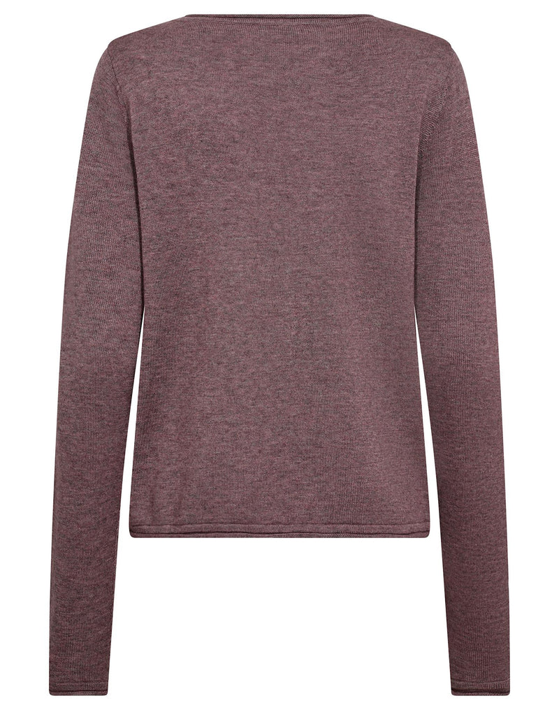 BS Ophelia Regular Fit Stickat - Plum