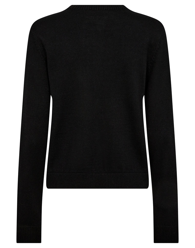 BS Kjersti Regular Fit Stickat - Black