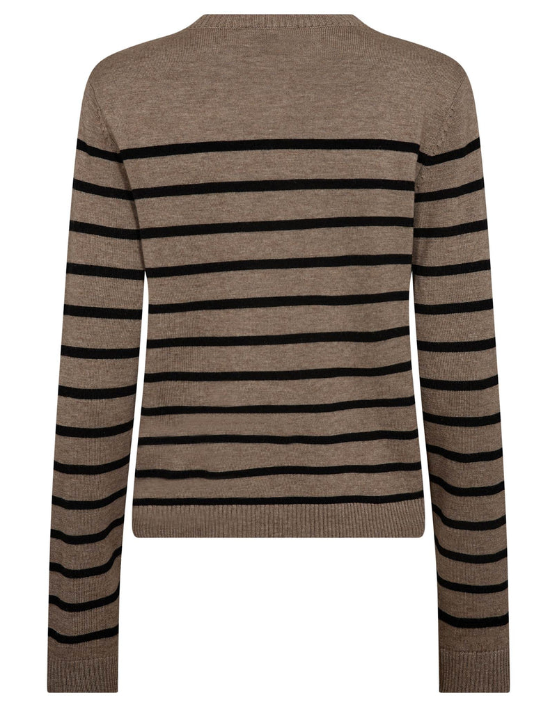 BS Kjersti Regular Fit Stickat - Brown/Black