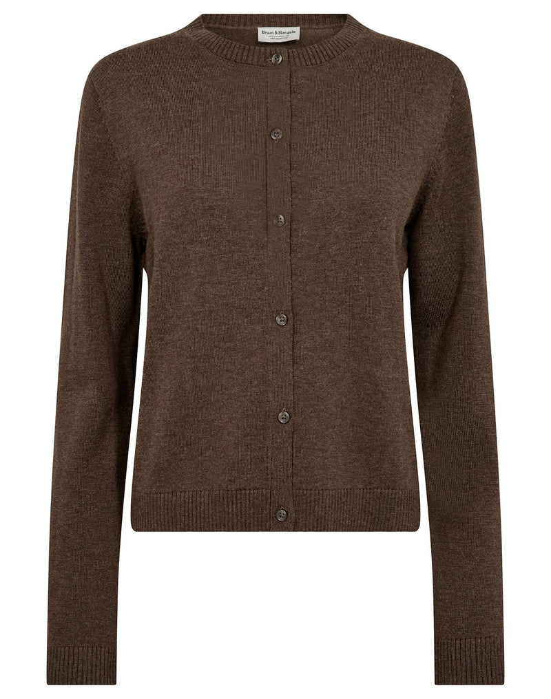 BS Kjersti Regular Fit Stickat - Dark Brown