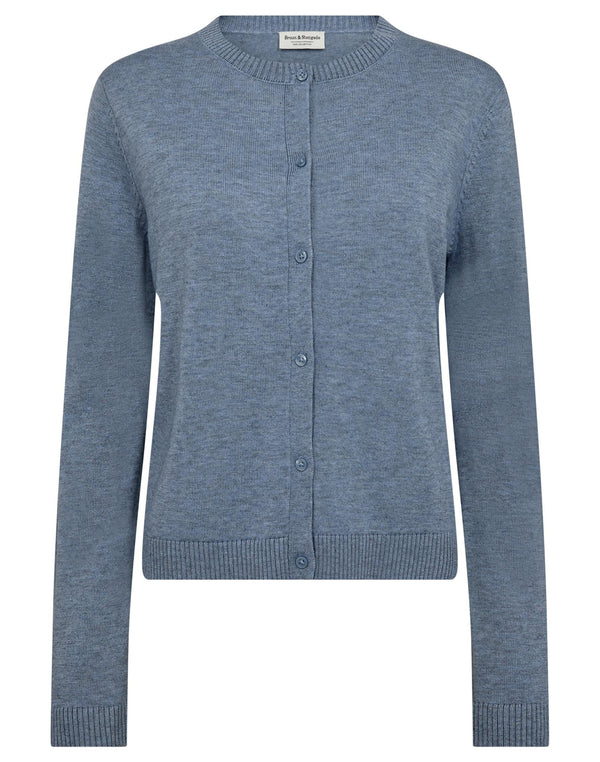 BS Kjersti Regular Fit Stickat - Dusty Blue