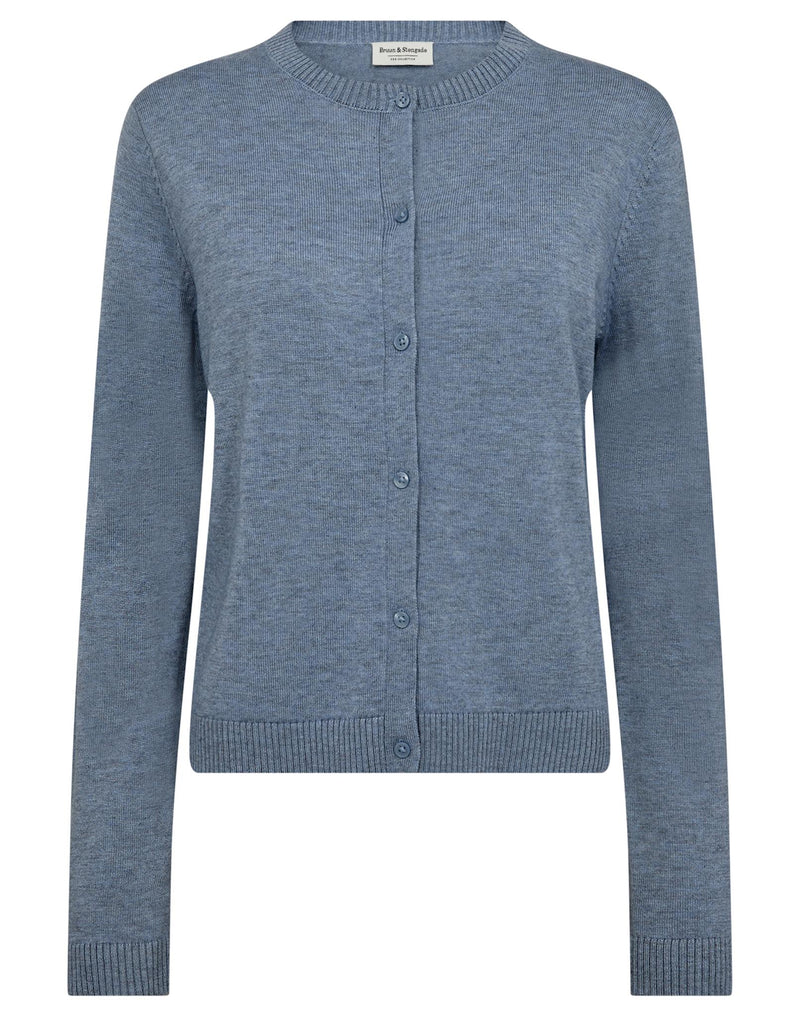 BS Kjersti Regular Fit Stickat - Dusty Blue