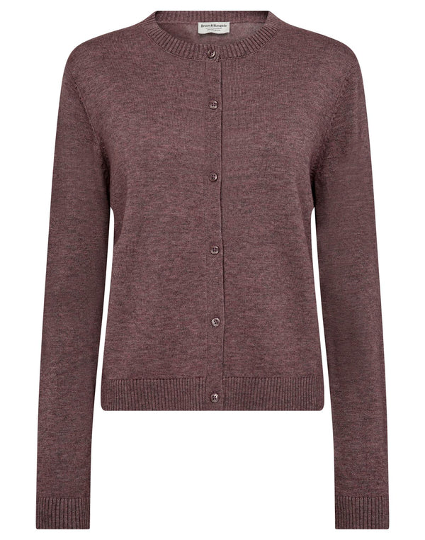 BS Kjersti Regular Fit Stickat - Plum