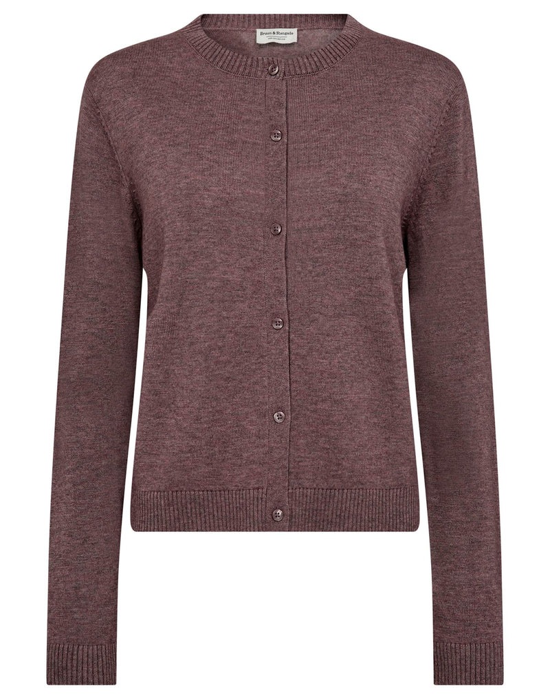 BS Kjersti Regular Fit Stickat - Plum