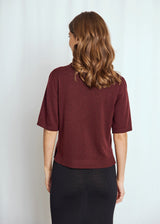 BS Eline Regular Fit T-Skjorta - Bordeaux