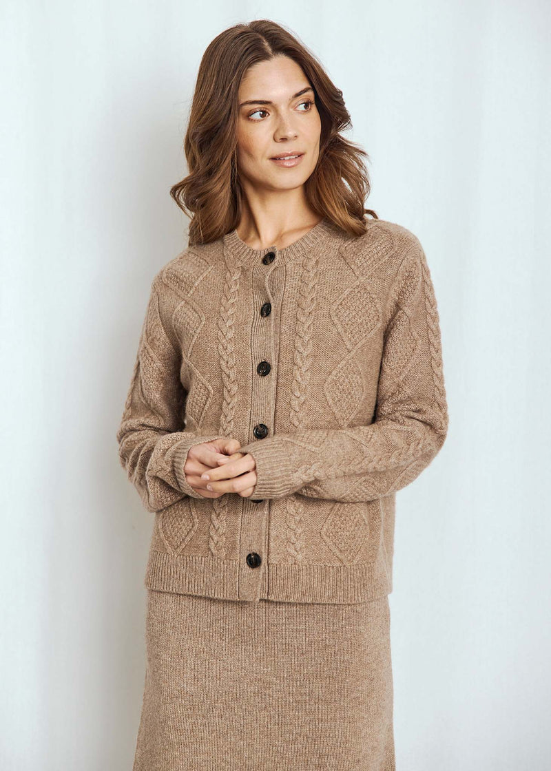 BS Marita Regular Fit Stickat - Brown