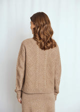 BS Marita Regular Fit Stickat - Brown