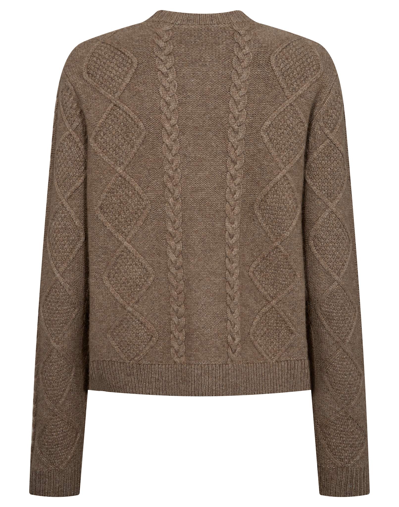 BS Marita Regular Fit Stickat - Brown