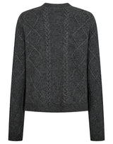 BS Marita Regular Fit Stickat - Dark Grey