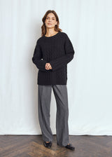BS Miranda Regular Fit Stickat - Black