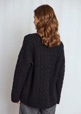 BS Miranda Regular Fit Stickat - Black