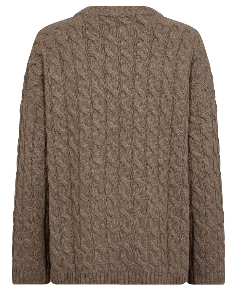 BS Miranda Regular Fit Stickat - Brown